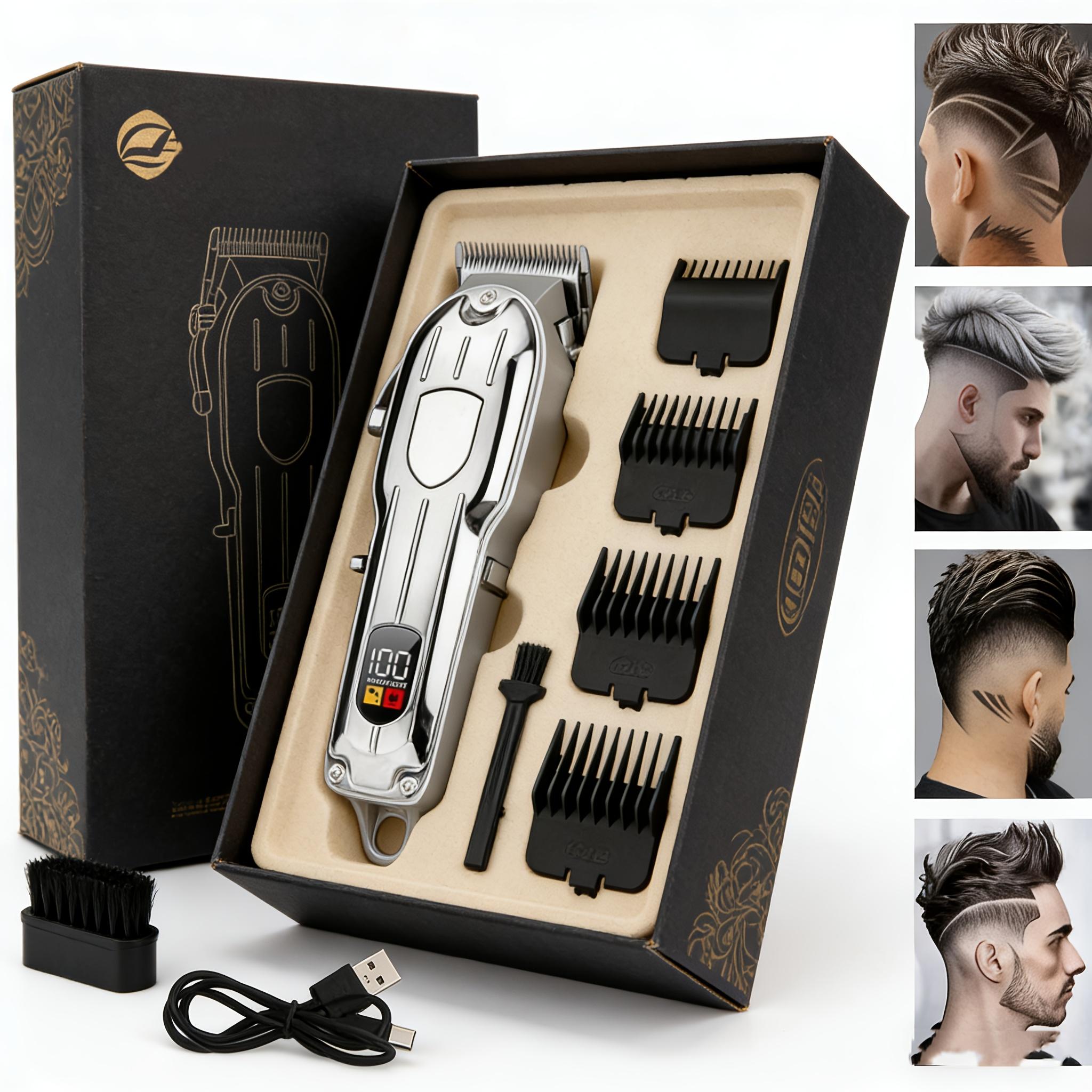 Mens Grooming Kit Gift - USB Rechargeable Hair Clipper Set —