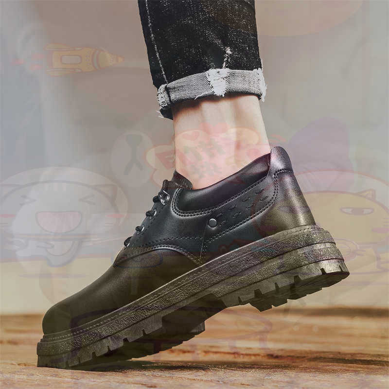 Men'S Grooming Offers - Dark Natural Leather Fashion Trainers Tennis