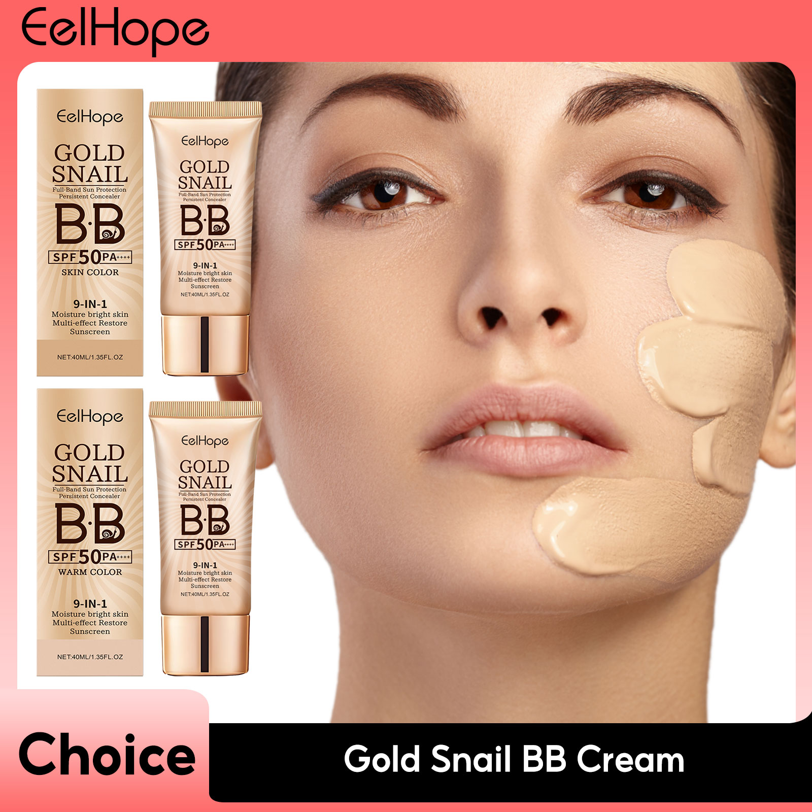 Gold Snail Sunscreen BB Cream  - Face Moisturizer Spf ulasan dan harga