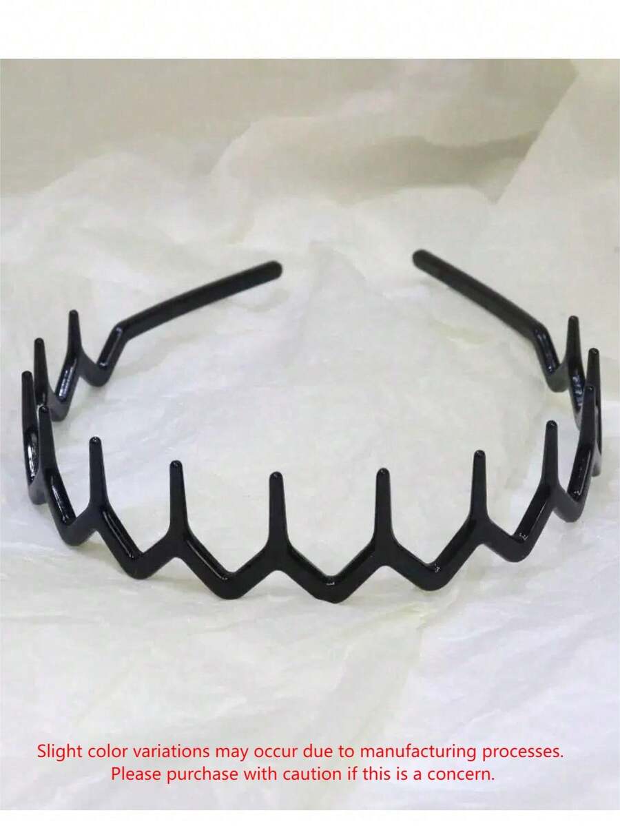 4pcs Black Wavy Toothed Headba - Face Wash Mens ulasan dan harga