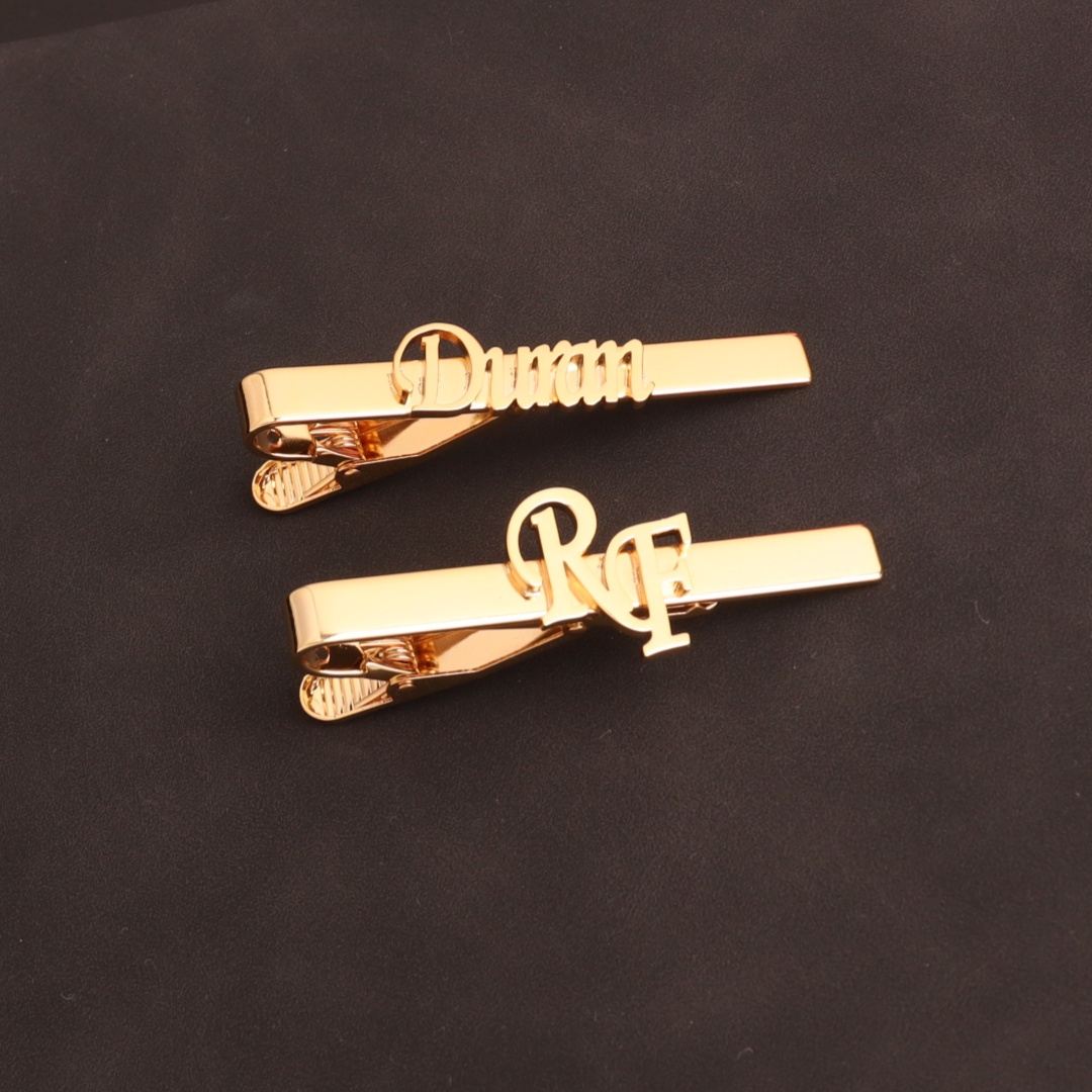 Custom Initial Tie Clip for Gr - Men'S Grooming For Wedding ulasan dan harga