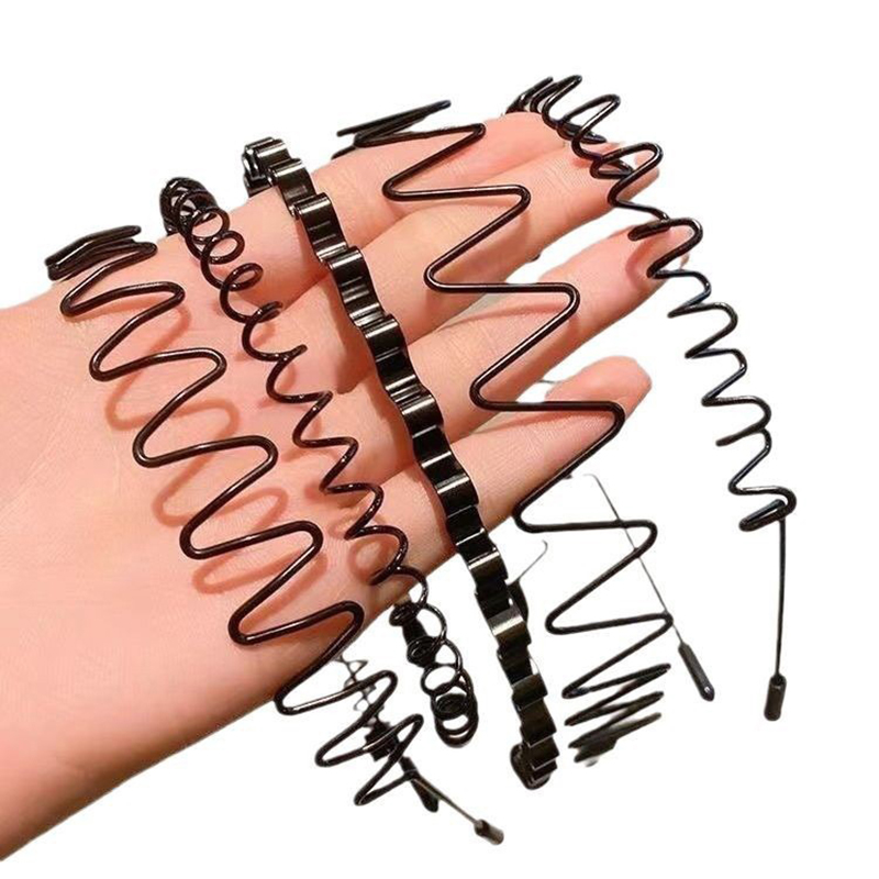 Unisex Metal Wavy Spring Hair  - Face Wash Mens ulasan dan harga