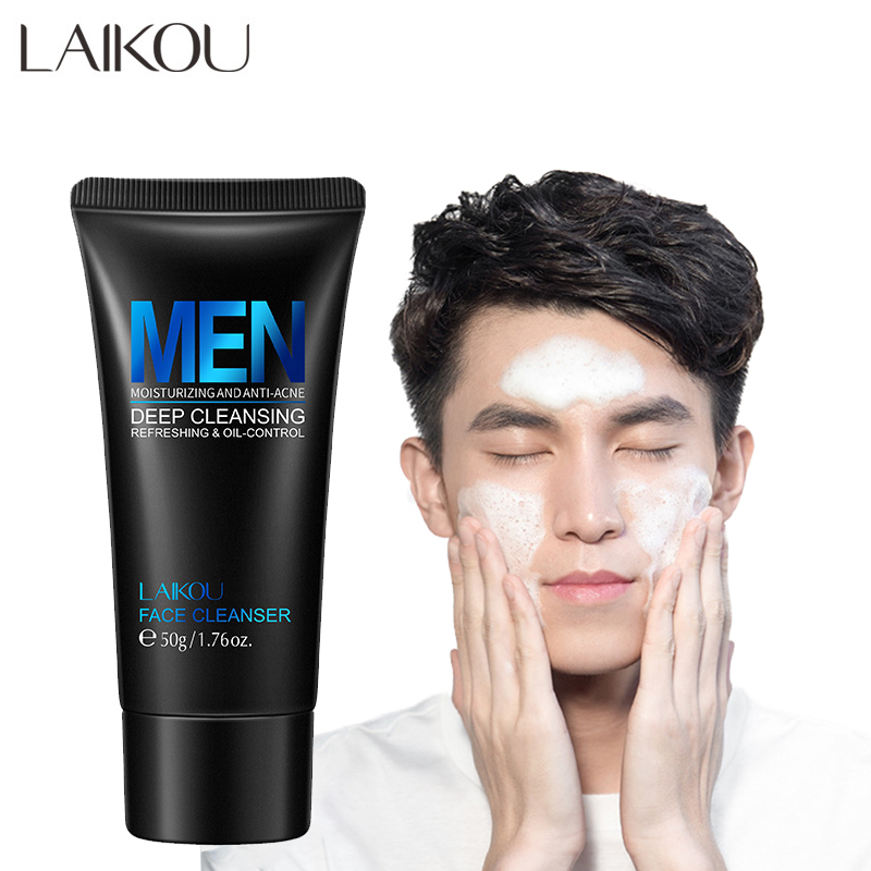 LAIKOU Men Facial Cleanser Fac - Face Wash Mens ulasan dan harga