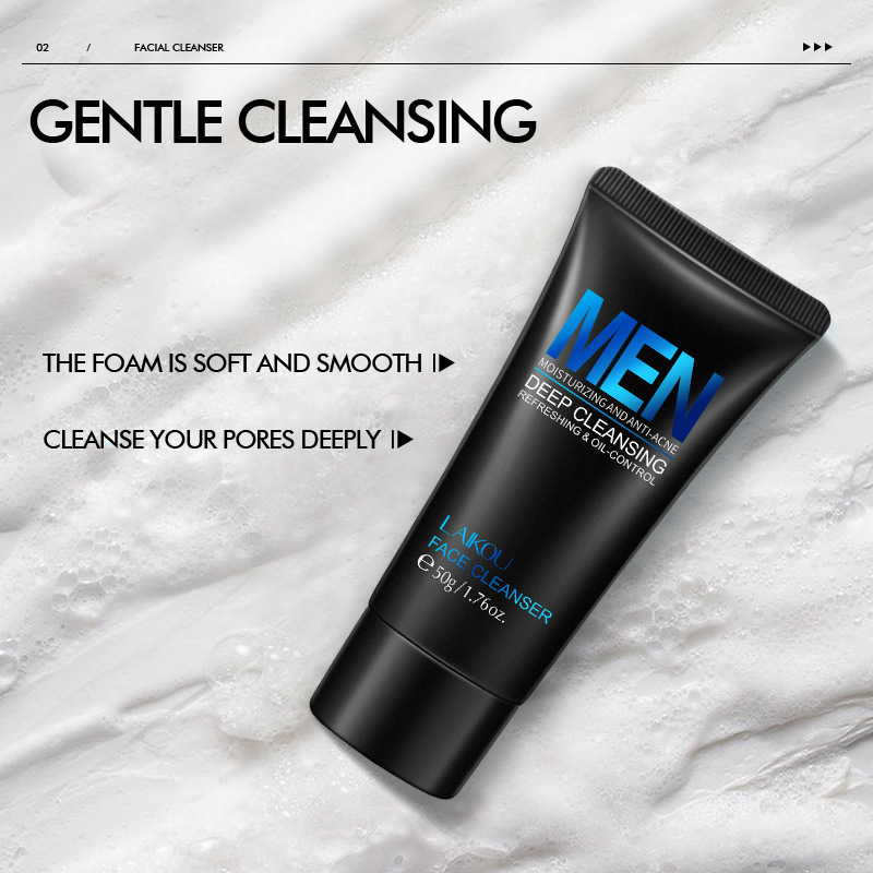 LAIKOU Men Facial Cleanser Fac - Face Wash Mens ulasan dan harga