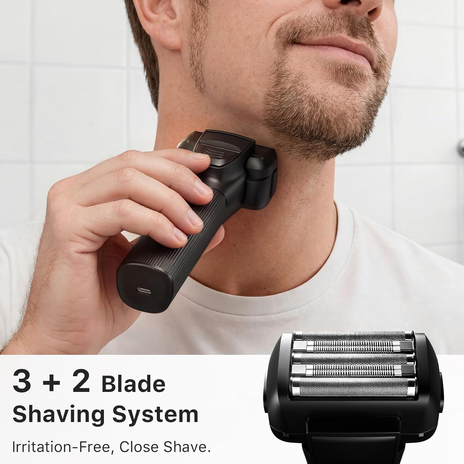 Electric Shaver, 5-Blade Foil  - Mens Grooming Kit Gift ulasan dan harga