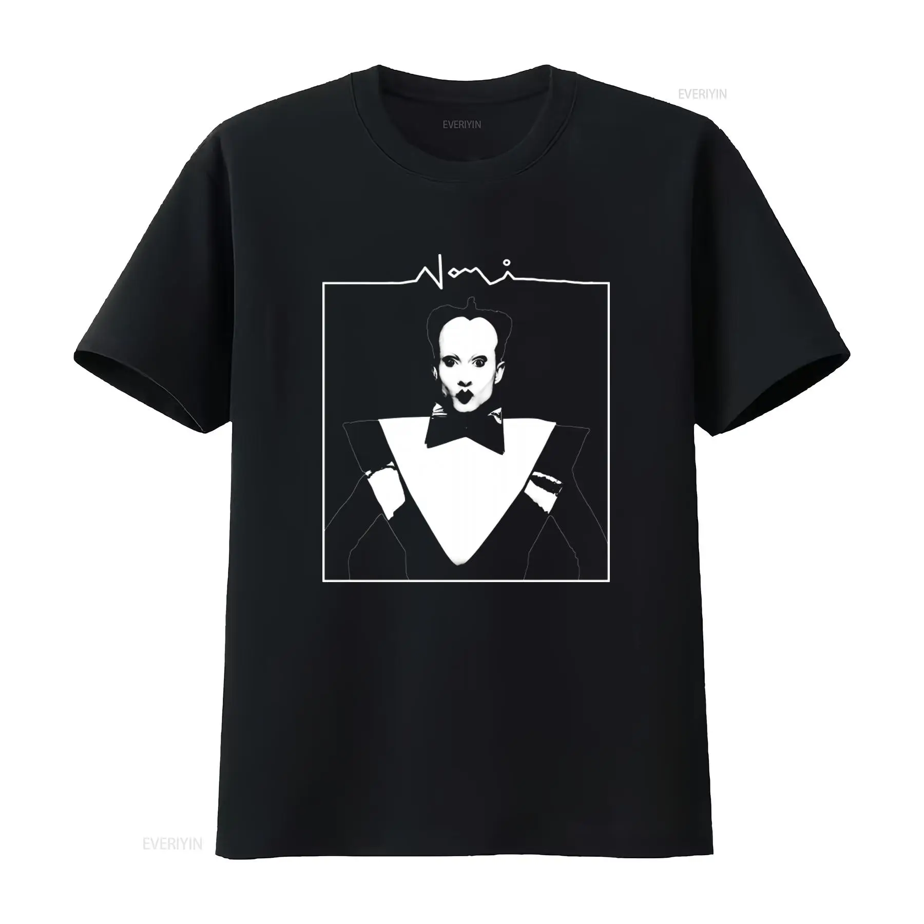 Klaus Nomi Face Print Men's T  - Face Wash Mens ulasan dan harga