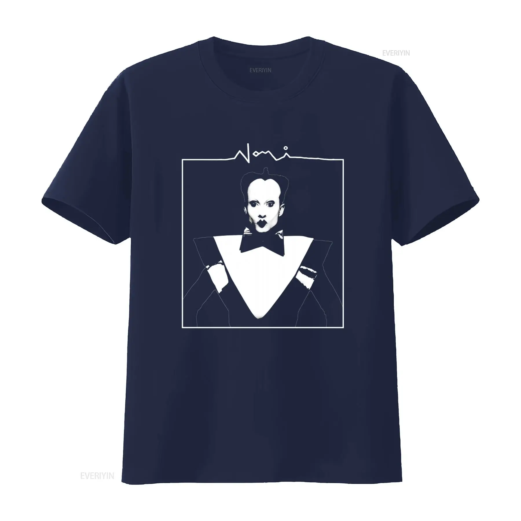 Klaus Nomi Face Print Men's T  - Face Wash Mens ulasan dan harga