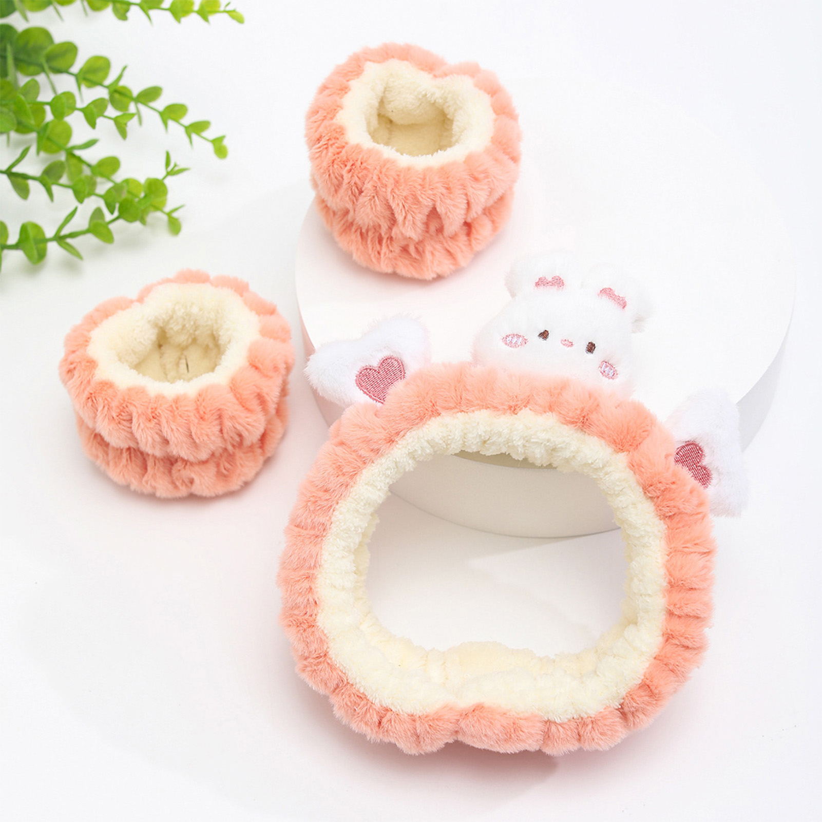 Plush Bear Decor Headband Wris - Face Wash Mens ulasan dan harga