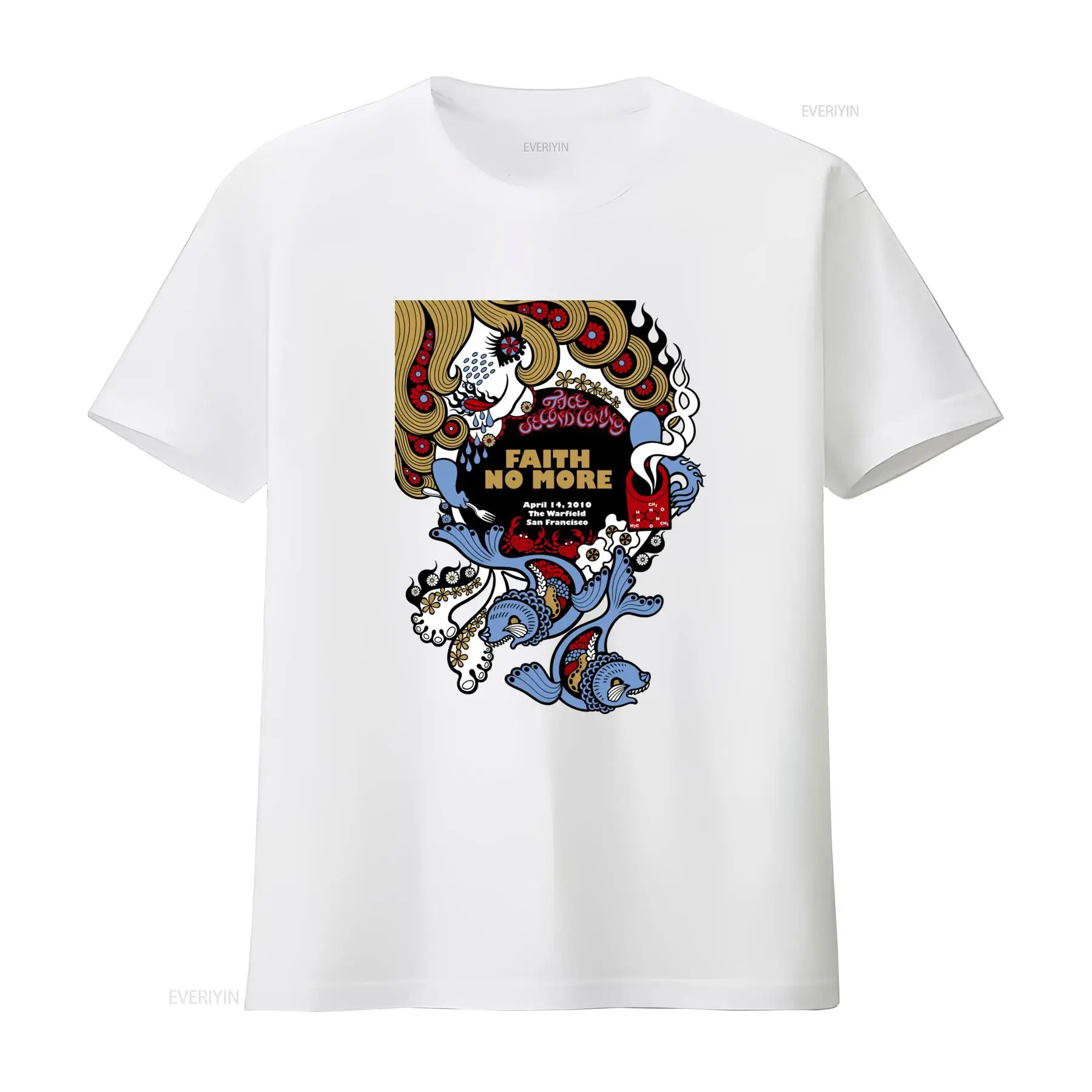 Faith No More T Shirt Face Sec - Face Wash Mens ulasan dan harga
